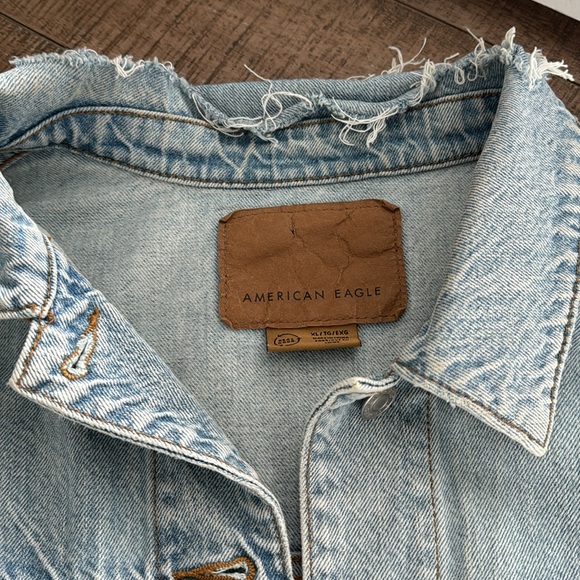 Oversized, distressed denim jacket - Picture 2 of 4